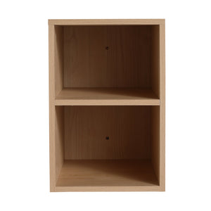 English Elm 12 Compact Wall Storage Shelf Unit with Adjustable Two-Tier Design, Eco Plywood, Water-Resistant Finish W999125014