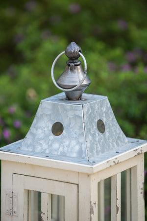 English Elm Wooden Candle Lantern Set – Rustic Hurricane Holders For Home, Garden, Weddings, Indoor & Outdoor Use W2078131628-GIGA