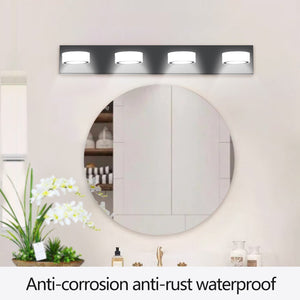 English Elm (same as W1340110592/l2008) 4-light Led Vanity Bar Matte Black Frosted Acrylic Bath Wall Fixture W1340P206810