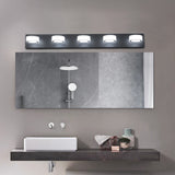 English Elm (Same As W1340110593/L2009) Led Modern Black 5-Light Vanity Lights Fixtures Over Mirror Bath Wall Lighting