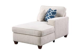 English Elm Replacement L-shape Sectional Sofa with Ottoman Usb Console and Toss Pillows Included B102132669
