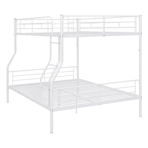 English Elm Full Xl Over Queen Iron Bunk Bed Convertible Metal Frame for Shared Kids Rooms LT000248AAK