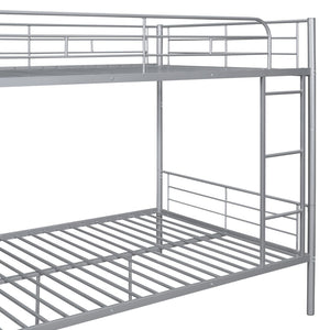 English Elm Full Over Metal Bunk Bed Convertible Iron Frame for Kids and Guest Rooms MF310408AAN