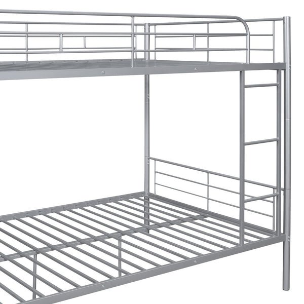 English Elm Full Over Metal Bunk Bed Convertible Iron Frame for Kids and Guest Rooms MF310408AAN