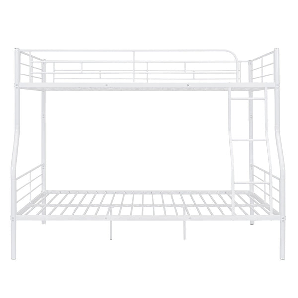 English Elm Full Xl Over Queen Iron Bunk Bed Convertible Metal Frame for Shared Kids Rooms LT000248AAK