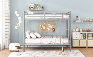 English Elm Full Over Metal Bunk Bed Convertible Iron Frame for Kids and Guest Rooms MF310408AAN