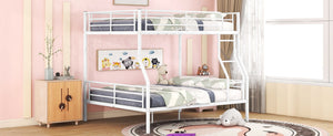 English Elm Full Xl Over Queen Iron Bunk Bed Convertible Metal Frame for Shared Kids Rooms LT000248AAK