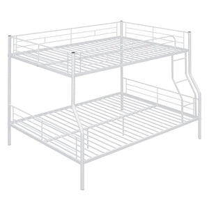 English Elm Full Xl Over Queen Iron Bunk Bed Convertible Metal Frame for Shared Kids Rooms LT000248AAK