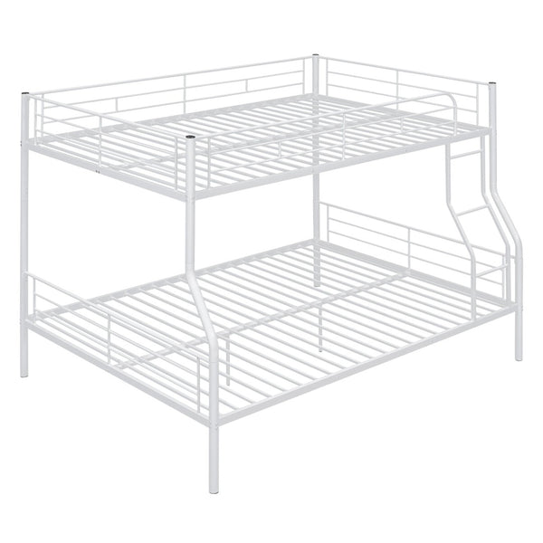 English Elm Full Xl Over Queen Iron Bunk Bed Convertible Metal Frame for Shared Kids Rooms LT000248AAK