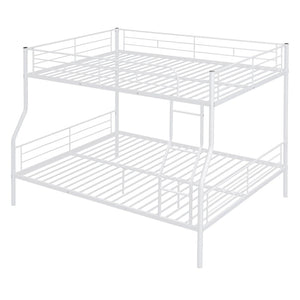 English Elm Full Xl Over Queen Iron Bunk Bed Convertible Metal Frame for Shared Kids Rooms LT000248AAK