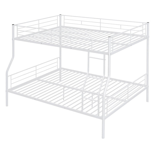 English Elm Full Xl Over Queen Iron Bunk Bed Convertible Metal Frame for Shared Kids Rooms LT000248AAK