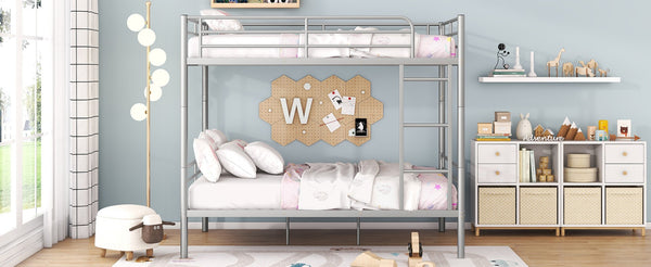 English Elm Full Over Metal Bunk Bed Convertible Iron Frame for Kids and Guest Rooms MF310408AAN