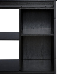 English Elm fish tank cabinet Black 58.9" x19.7" x32.6" Heavy-Duty Stand 1000lb Top Load Storage Shelves Durable W1162122486