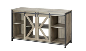 English Elm Metal Aquarium Stand with Cabinet Gray 58.9" x19.7" x32.6" Heavy-Duty 1000lb Top Load, Storage for Tanks & Reptile Terrariums W1162122485