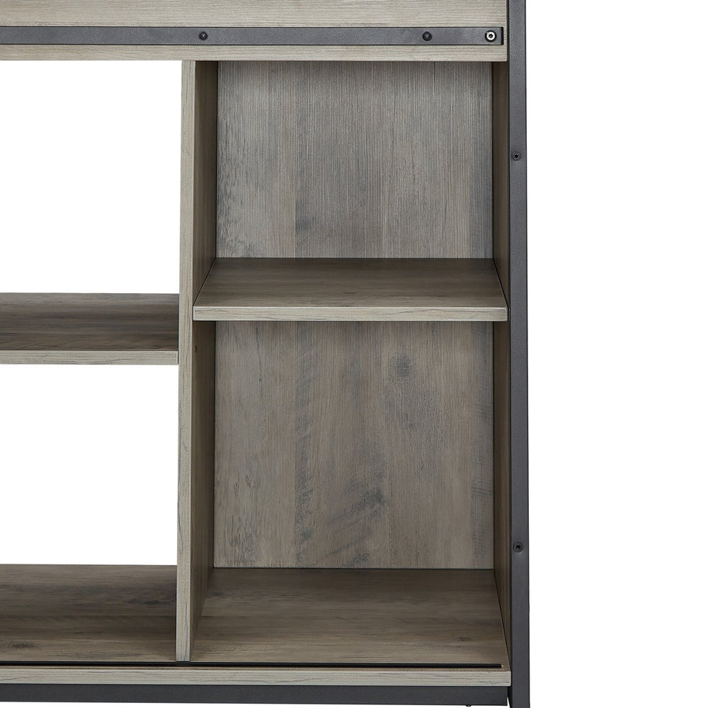 English Elm Metal Aquarium Stand with Cabinet Gray 58.9" x19.7" x32.6" Heavy-Duty 1000lb Top Load, Storage for Tanks & Reptile Terrariums W1162122485