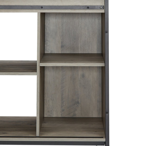 English Elm Metal Aquarium Stand with Cabinet Gray 58.9" x19.7" x32.6" Heavy-Duty 1000lb Top Load, Storage for Tanks & Reptile Terrariums W1162122485