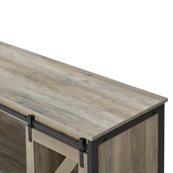 English Elm Metal Aquarium Stand with Cabinet Gray 58.9" x19.7" x32.6" Heavy-Duty 1000lb Top Load, Storage for Tanks & Reptile Terrariums W1162122485