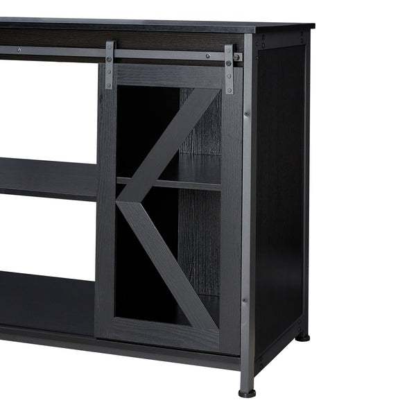 English Elm fish tank cabinet Black 58.9" x19.7" x32.6" Heavy-Duty Stand 1000lb Top Load Storage Shelves Durable W1162122486