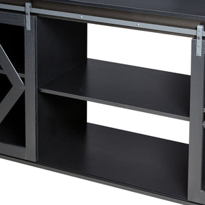 English Elm fish tank cabinet Black 58.9" x19.7" x32.6" Heavy-Duty Stand 1000lb Top Load Storage Shelves Durable W1162122486
