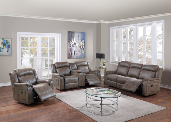English Elm Contemporary Power Motion Glider Recliner Chair - Usb Charging, Dark Coffee Leatherette Comfort B011133396