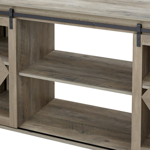 English Elm Metal Aquarium Stand with Cabinet Gray 58.9" x19.7" x32.6" Heavy-Duty 1000lb Top Load, Storage for Tanks & Reptile Terrariums W1162122485