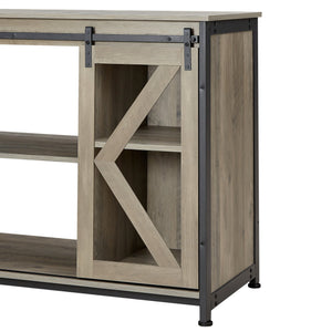 English Elm Metal Aquarium Stand with Cabinet Gray 58.9" x19.7" x32.6" Heavy-Duty 1000lb Top Load, Storage for Tanks & Reptile Terrariums W1162122485