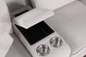 English Elm Jessica Contemporary Sectional Sofa With Ottoman - Versatile, Comfortable, And Convenient Design! B102S00035