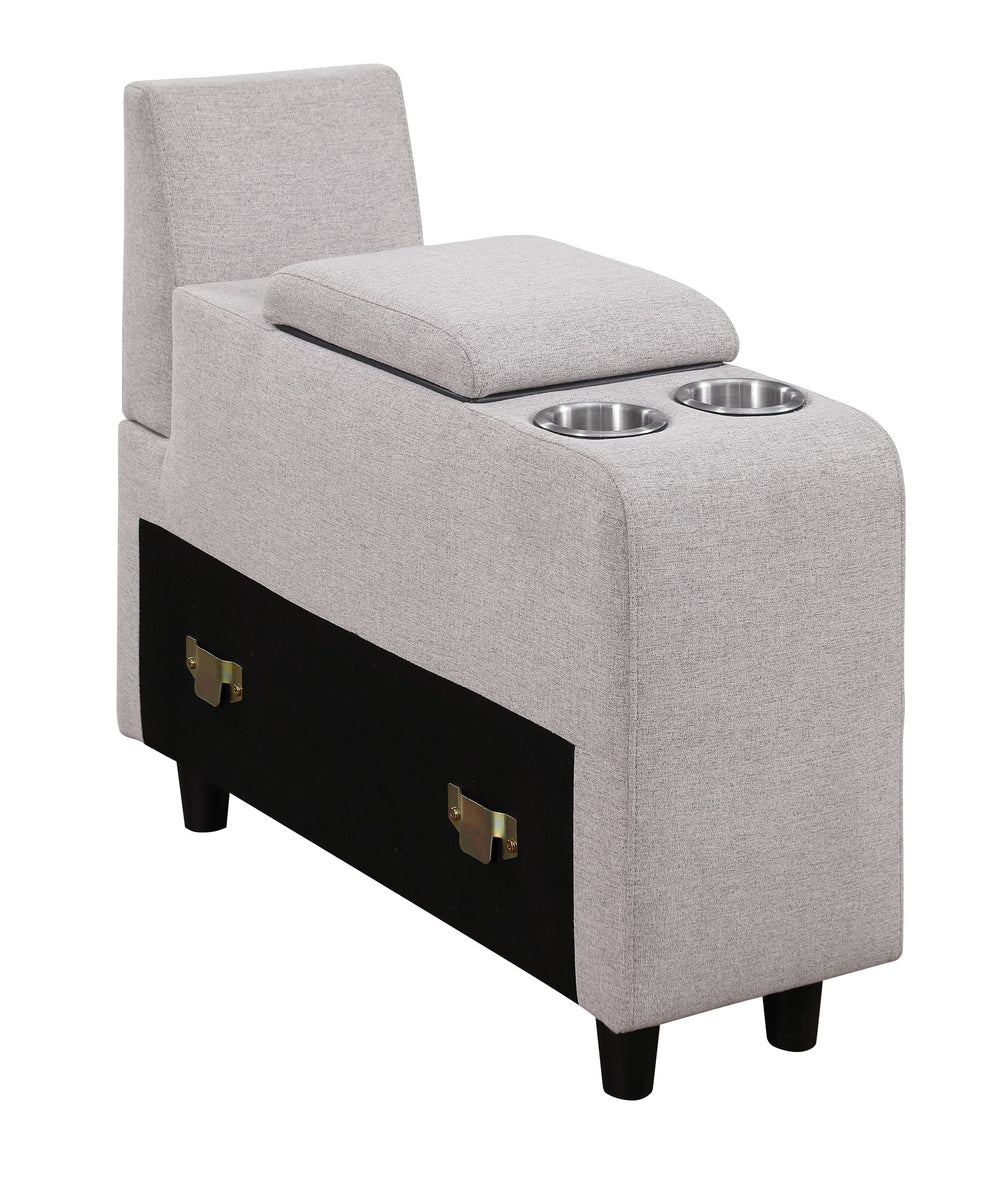 English Elm Jessica Contemporary Sectional Sofa With Ottoman - Versatile, Comfortable, And Convenient Design! B102S00035