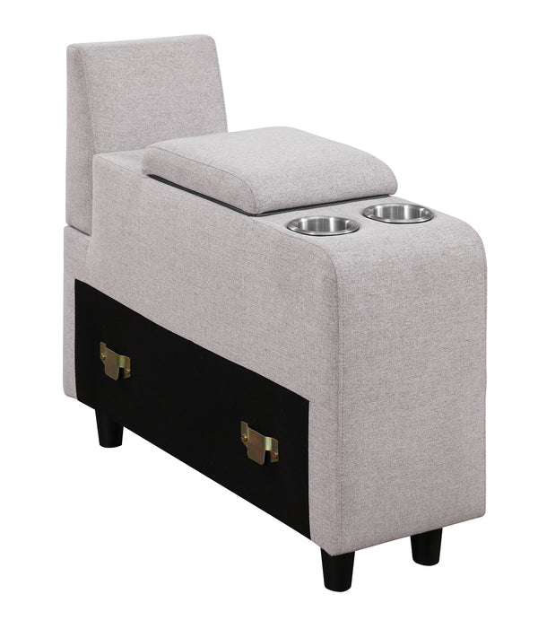 English Elm Jessica Contemporary Sectional Sofa With Ottoman - Versatile, Comfortable, And Convenient Design! B102S00035