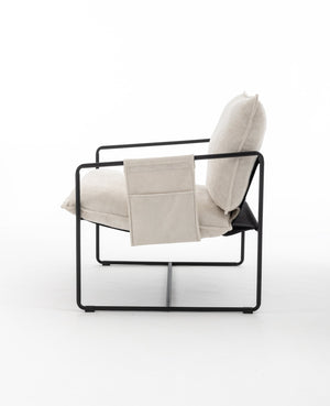 English Elm 2 Plush Upholstered Hanging Armchair with Crushed Foam, Velvet Fabric, Sturdy Steel Frame, 350lb Capacity Beige W1901126483