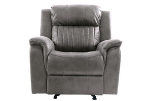 English Elm Contemporary Leatherette Reclining Sofa Set Tufted 2 Piece Living Room Suite B011S02413