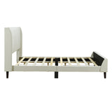 Hearth and Haven Full Size Upholstered Platform Bed, Velvet WF308657AAA