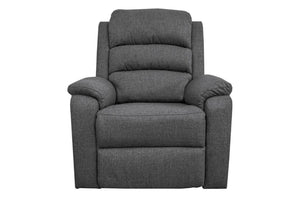 English Elm Modern Vertically Tufted Sofa and Recliner Set Burlap Fabric for Living Rooms B011S02376