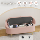 Hearth and Haven 50 Inchesmulti-Functional Long Rectangular Bed End Storage Sofa Stool Teddy Fleece W1278122702