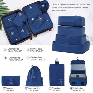English Elm Hardshell 5 Piece Abs Spinner Luggage Set with Tsa Lock Expandable Travel Suitcases Brown+White PP310249AAK