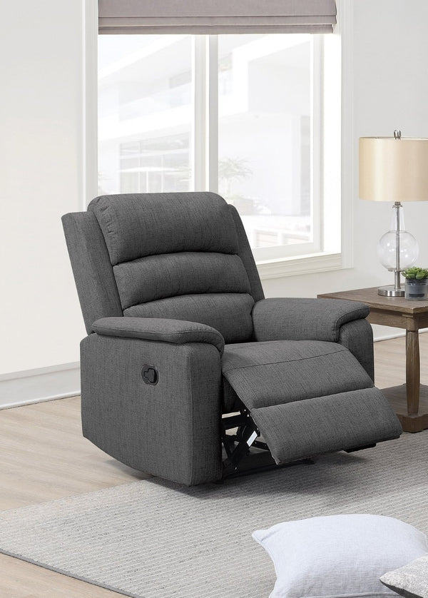 English Elm Modern Reclining Loveseat and Recliner Set Tufted Woven Fabric Living Room Duo B011S02377