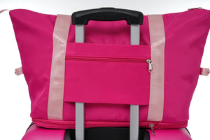English Elm Hardshell 5 Piece Abs Spinner Luggage Set with Tsa Lock Expandable Travel Suitcases Pink PP310249AAH