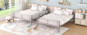 English Elm Full Over Metal Bunk Bed Convertible Iron Frame for Kids and Guest Rooms MF310408AAN