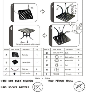 English Elm End Table Dark Lava Bronze Cast Aluminum Outdoor Side Table Weather-Resistant Patio Accent, 22" ABQ-AHF-LD1031E