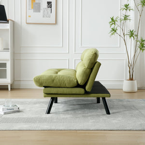 English Elm UNITED Plush Velvet Sleeper Sofa Bed with Metal Legs, 600lb Capacity, Breathable Foam Comfort and Style Green W1568P235148