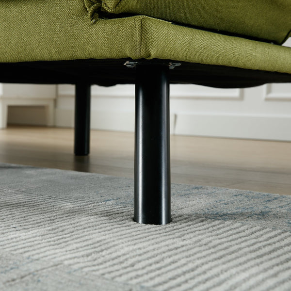 English Elm UNITED Plush Velvet Sleeper Sofa Bed with Metal Legs, 600lb Capacity, Breathable Foam Comfort and Style Green W1568P235148