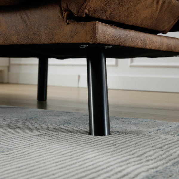 English Elm UNITED Plush Velvet Sleeper Sofa Bed with Metal Legs, 600lb Capacity, Breathable Foam Comfort and Style Coffee W1568P235145