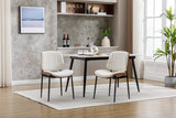 Yolo Shell Design Dining Chair - White, Metal Legs - Mid Century Style, High-Quality, Multipurpose