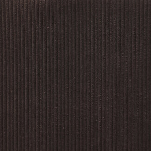 English Elm Duke Plush Corduroy 4-Piece Sectional Sofa with Ottoman, 6 Toss Pillows, Modern Black Legs Dark Brown B102S00046