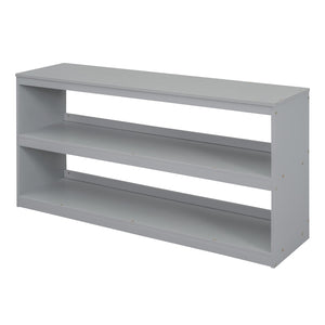 English Elm Full Size Loft Bed with Retractable Desk Stair Storage Drawers Pinewood Frame LT100217AAE