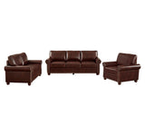 English Elm Living Room Sofa With Storage Sofa 1+2+3 Sectional Burgundy Faux Leather