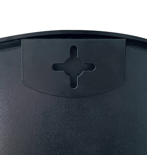 English Elm 24X36 Inch Black Metal Framed Arched Bathroom Mirror - Stylish, Durable, Distortion-Free Reflection W2203P303839