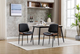 Yolo Dining Chair with Shell Design, Metal Legs, Black - Stylish, Comfortable & Durable - 21.70 x 19.30 x 32.30