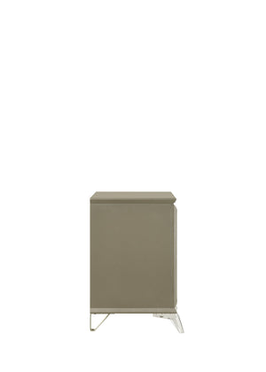 English Elm Modern Levitate 2-Drawer Nightstand with Mirrored Accents, Wood Handles & Acrylic Legs, Chic Bedside Storage B009130148