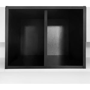 English Elm On-trend Two-tone Media Console with Push Open Drawers Fits Tvs up to 80 Inches White WF311772AAK